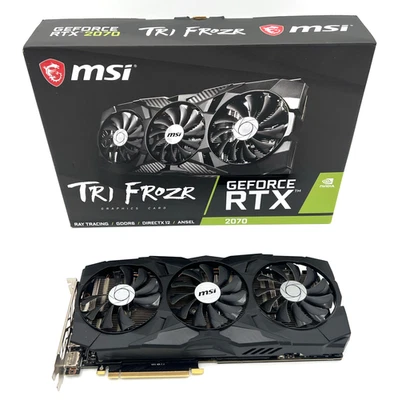 MSI TRI FROZR GEFORCE RTX 2070 8GB GDDR6 (1 Fan has broken Fan blades) - Image 1 of 4
