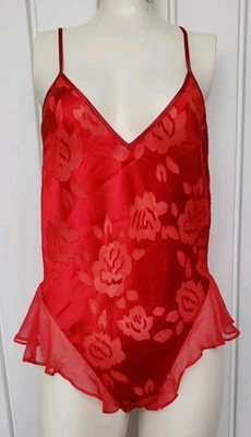 Peluche satinado Victoria’s Secret Archives Burnout talla pequeña rojo NUEVO regalo navideño Foto 1 de 4