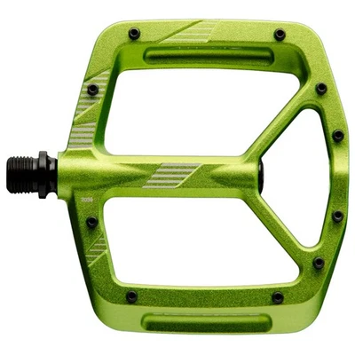 RaceFace Aeffect R Platform Pedals, Aluminum, 9/16", 110x115mm, Green - Image 1 of 3