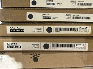 Cantidad 1 IKEA Axstad Mate Gris Oscuro 15x40 ” Sección Gabinete Puerta Vidrio 304.661.15 - Imagen 1 de 2