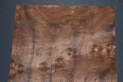 Walnut Burl Raw Wood Veneer Sheet 16.5 x 17 inches 1/42nd thick          4670-96 - Image 1 of 4