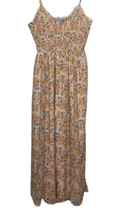 Patrons of Peace Fit And Flare Floral Print Sheer Dress with Slip Size M EUC - Picture 1 of 11