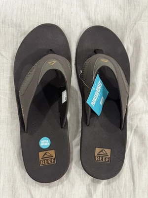 Sandálias chinelo masculinas Reef Fanning tamanho 15 abridor de garrafa - Imagem 1 de 4