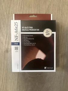 Noctua NF-A6x25 PWM Quiet Fan, 4-Pin, 60mm, Brown, Pack of 6 - Picture 1 of 3