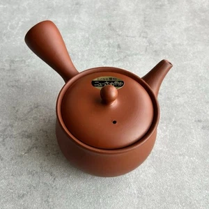 Tokoname Japanese Teapot Shudei Red clay K yusu 350ml by Fusen kiln Japan New - Picture 1 of 14