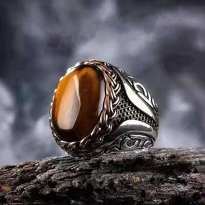 New Wholesale Jewelry Lots 10pcs Natural Stone Silver P Lady's Rings Shipping - Picture 1 of 6