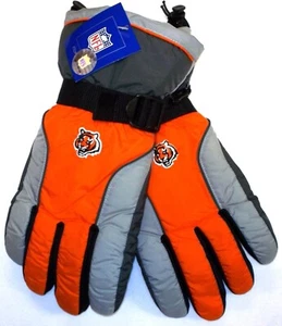 Cincinnati Bengals Sideline Padded Gloves By Reebok - Size Mens Medium - Picture 1 of 2