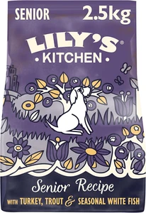 Lily’s Kitchen Senior Dry Dog Food Turkey & Trout Complete Nutrition 2.5Kg Bag - Picture 1 of 1