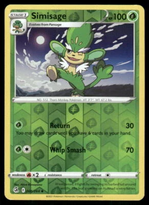 SWSH08: Fusion Strike #008/264 Simisage - Image 1 of 2