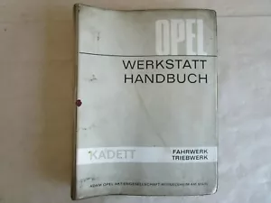 Opel Kadett A B Werkstatthandbuch Handbuch Fahrwerk Triebwerk ´1963 original - Bild 1 von 12