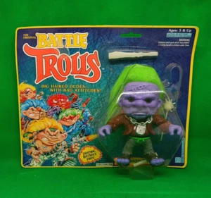 HASBRO - BATTLE TROLLS FRANKEN TROLL LIGHTNING BOLT MACE FIRES - NUOVO - Photo 1/3