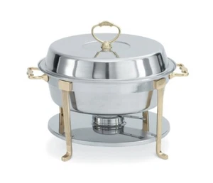 Vollrath 5,8 cuartos Plato de frotamiento redondo clásico adorno de latón - Imagen 1 de 5
