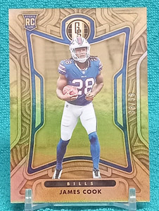 2022 Gold Standard James Cook RC FOTL 38/99 Buffalo Bills