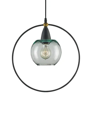 Currey and Company  Moorsgate Black Pendant 9233 - Image 1 of 4