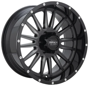 2PCS IMPACT OFFROAD Wheels 833GB 20X10 6X139.7 106.1 -12 Gloss Black - Picture 1 of 1