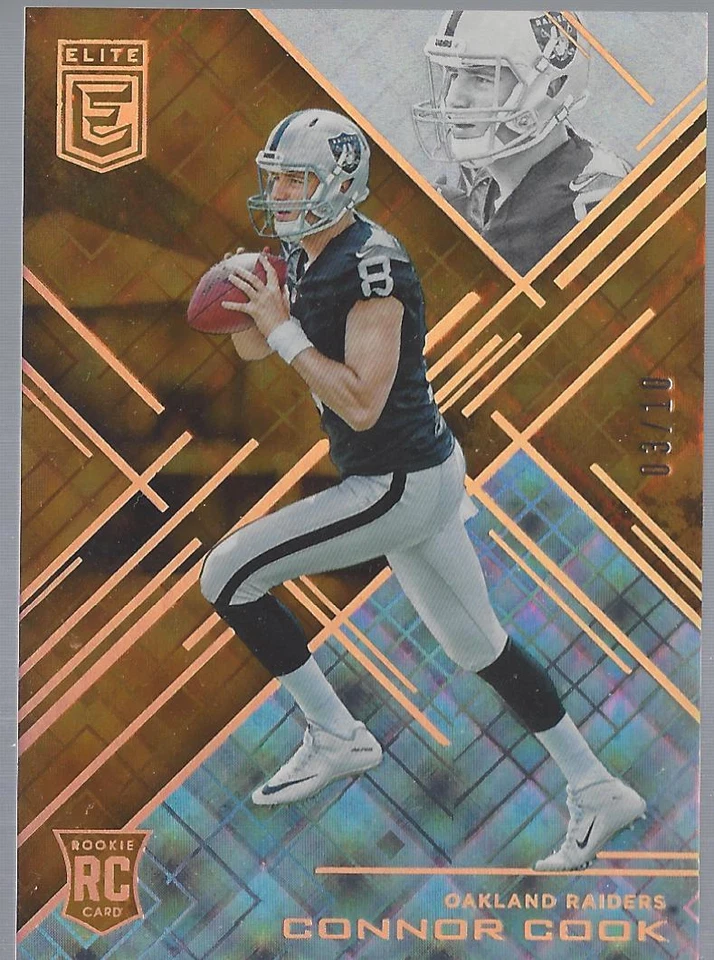 2016 Panini Elite CONNOR COOK RC Rookie Card Orange Parallel Refractor #D 03/10! - Image 1 of 1
