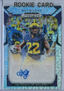 2019 Prizm Draft Picks Football David Long U of M Mojo Autographed RC #12/4 - Picture 1 of 2