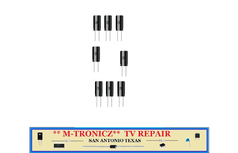 VIZIO E601I-A3E POWER BOARD#   1P-1138801-101  09-60CAP000-00  CAPACITOR KIT - Image 1 of 1
