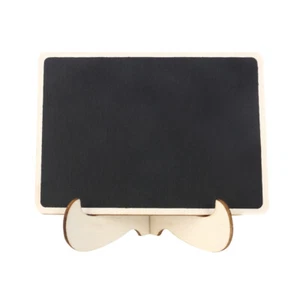 Mini Chalkboard Easel Wooden Miniature Blackboard Sign with Stand Message Board - Picture 1 of 8