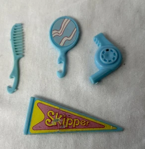 Barbie años 80 adolescente patrón accesorios bebé pancarta azul vintage - Imagen 1 de 2