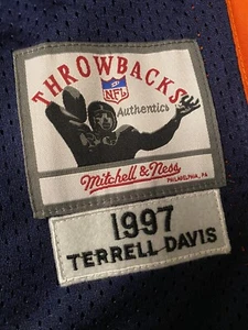Denver Broncos Throwbacks Stitched Football Jersey #30 Terrell Davis - Picture 1 of 6
