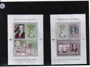 BELGIUM 1966 queen elisabeth M/S mnh** blok 40/41 - Picture 1 of 1