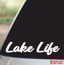 LAKE LIFE Vinyl Decal Sticker Window Bumper Paddle board Kayak Canoe Fly Fishing