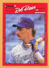 ROB DEER MILWAUKEE BREWERS #55 - DONRUSS NM-MT 1990