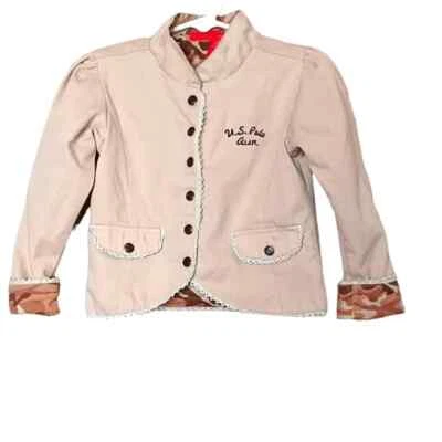 U.S. Polo Assn. Forro camuflaje tostado neutro botón a presión niño Jack niña talla 3T Foto 1 de 4