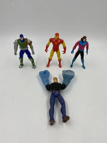Lot of 4 Loose Vintage Marvel Toy Biz Action Figures 90’s Iron Man, Hydro Man… Cover