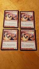 4 Shinen of Fury's Fire Magic the Gathering MTG Saviors Of Kamigawa x4 4x Pla