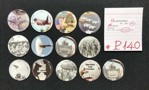 AAFES POGS, 5th Series (Printing),13 POGS,Complete 25¢ set,A.U #P140 or... #P145 - Picture 1 of 12