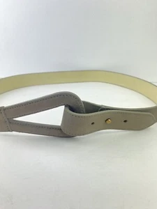 COLDWATER CREEK Buff Grey Hip Slung Belt Suede Women SZ Med. Adjustable Ladies - Picture 1 of 4