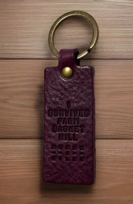 Virginia 10 Miler Keychain 2024 50th Ann. Lynchburg Survived Farm Basket Hill 3” - Image 1 of 2