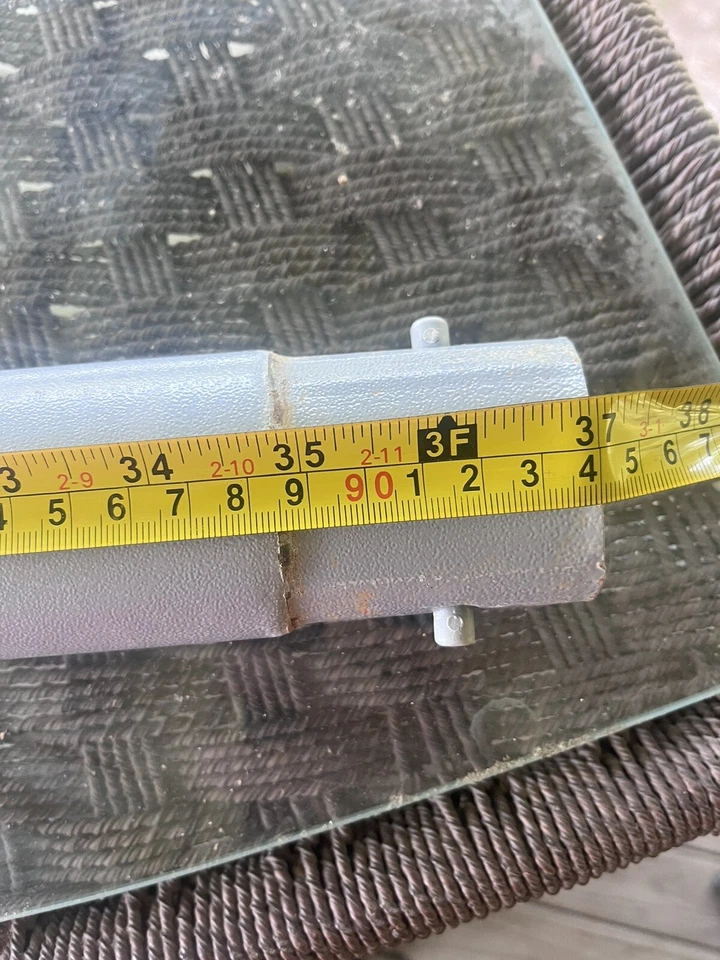 Gebrauchter INTEX Ultra Frame Rundpool 16' x 48" vertikales Bein grau Metall Sommerwellen - Bild 1 von 2