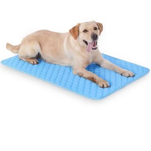 Dog Cooling Mat No Refrigeration Needed Washable Summer Pet Pad 39x27 in - Picture 1 of 8