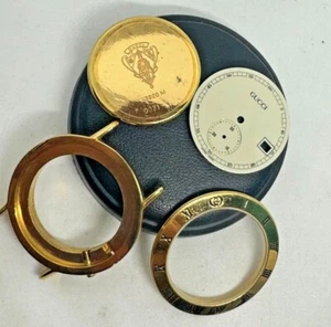 Gucci Watch 3800 M Chronograph Gelbgold vergoldet 10mc Original Ersatzteile - Bild 1 von 10
