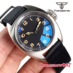 Tandorio 36MM Watch Case Black Dial NH35A PT Movt Men Watch AR Sapphire Crystal - Picture 1 of 33