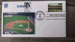 Yankee Stadium Lou Gehrig Legendary Playing Fields Stamp MLB.First Day Issue - Picture 1 of 1