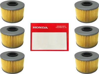 Paquete de 6 filtros de aceite OEM Honda 15412-HP7-A01 para PIONEER 1000 GARRA Foto 1 de 4