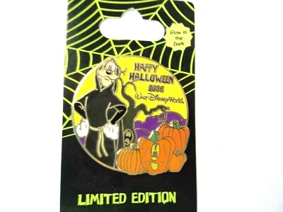 DISNEY WORLD HAPPY HALLOWEEN 2006 ГЛУПЫЙ ЗНАЧОК LE 2500 (СВЕТИТСЯ В ТЕМНОТЕ) #49842 - Изображение 1 из 3
