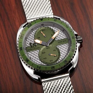 Men's Joshua & Sons JX136GN Multifunction Dual Sub Dial Stainless Steel Watch - Picture 1 of 5