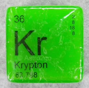 PERIODENTISCHELEMENT "Kr" KRYPTON NEUHEIT HANDBADESEIFE - 4 Unzen NUR SPRUDELND NEU! - Bild 1 von 6