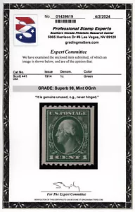 US Scott #441 | Mint NH | Superb 98 | PSE Cert - Picture 1 of 3