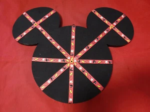 Mickey Mouse Head Ears Disney Ribbon Photo Picture Display Memory Wall Board - Picture 1 of 10