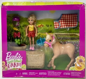 Barbie SWEET ORCHARD FARM Chelsea & Pony Playset New *DAMAGED PACKAGE* - Picture 1 of 3