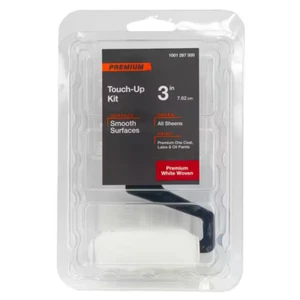 3 in. x 1/4 in. Tiny Trim Shed Resistant White Woven Mini Paint Roller Kit - Picture 1 of 6