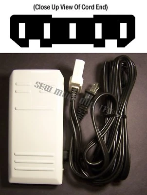 FOOT CONTROL PEDAL W/ Cord Janome NewHome 6000 My Excel 23L Kenmore 385.19501 + - Image 1 of 4