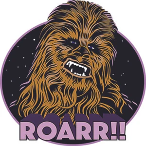 Pegatinas de calcomanía de vinilo de 2""-7"" Star Wars Chewbacca Roarr - Imagen 1 de 1