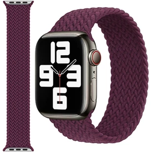 Oryginalna bransoletka Apple Watch pleciona solo pętla 41mm ciemna wiśnia - Zdjęcie 1 z 9